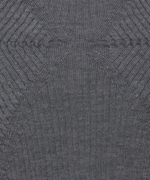 Gabardine K.T(ギャバジンケーティー)の「〔 +サイズ 〕 ダイヤ柄 ニットベスト(ベスト・レディース・オフホワイト/グレー・13号/17号)」の17枚目の写真