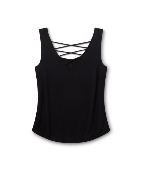 Harley-Davidson(ハーレーダビッドソン)の「ブリング レースバック タンクトップ - H-D(R)モトウィングス(Tシャツ/カットソー・レディース・ブラック系その他・X-SMALL/SMALL/LARGE/MEDIUM)」の2枚目の写真