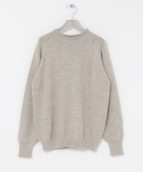 crepuscule(クレプスキュール)の「【crepuscule/クレプスキュール】W/G Alpaca Pullover(ニット/セーター・メンズ・ベージュ/ブラック/グレー・2/1)」の3枚目の写真