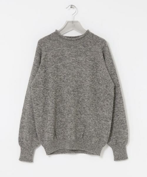 crepuscule(クレプスキュール)の「【crepuscule/クレプスキュール】W/G Alpaca Pullover(ニット/セーター・メンズ・ベージュ/ブラック/グレー・2/1)」の2枚目の写真