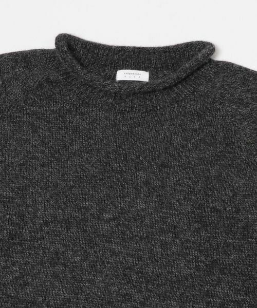 crepuscule(クレプスキュール)の「【crepuscule/クレプスキュール】W/G Alpaca Pullover(ニット/セーター・メンズ・ベージュ/ブラック/グレー・2/1)」の5枚目の写真