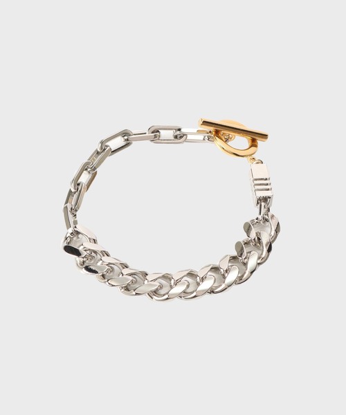 Jieda（ジエダ）の「JIEDA / ジエダ SWITCHING BRACELET-A（ブレスレット・メンズ・ゴールド/シルバー・FREE）」の2枚目の写真