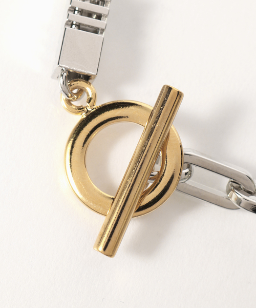 Jieda（ジエダ）の「JIEDA / ジエダ SWITCHING BRACELET-A（ブレスレット・メンズ・ゴールド/シルバー・FREE）」の5枚目の写真