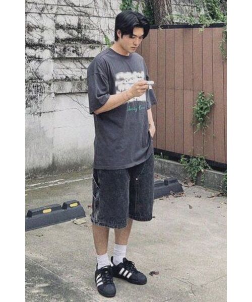 ANOLORCODE(アノローコード)の「センサーブルカーペンターハーフデニムパンツ(黒青)(その他パンツ・レディース・その他・SMALL/MEDIUM/LARGE)」の7枚目の写真
