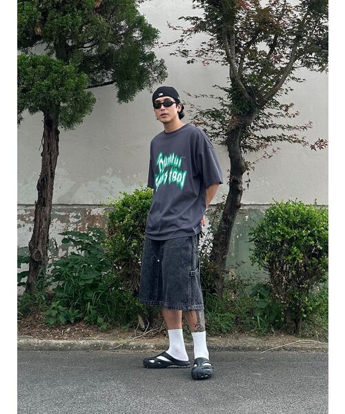 ANOLORCODE(アノローコード)の「センサーブルカーペンターハーフデニムパンツ(黒青)(その他パンツ・レディース・その他・SMALL/MEDIUM/LARGE)」の5枚目の写真
