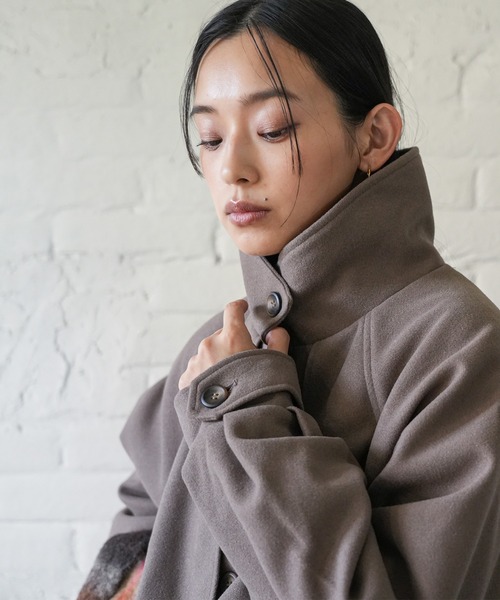 mili an deni(ミリアンデニ)の「アレンジカラーシングルロングコート(その他アウター・レディース・ブラック/ブラウン・M)」の10枚目の写真