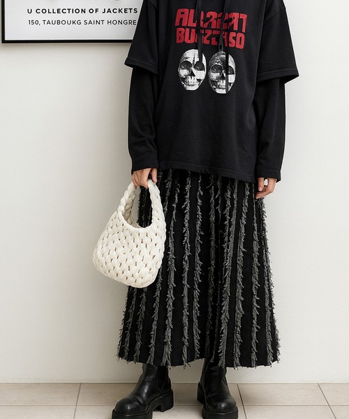 NOLITA LABORATORY（ノリータラボラトリー）の「【 NOLITA / ノリータ 】極太編み ミニハンドバッグ チャンキーヤーンバッグ（トートバッグ・レディース・ブラック/アイボリー/ライトグレー/ブルー・FREE）」の21枚目の写真