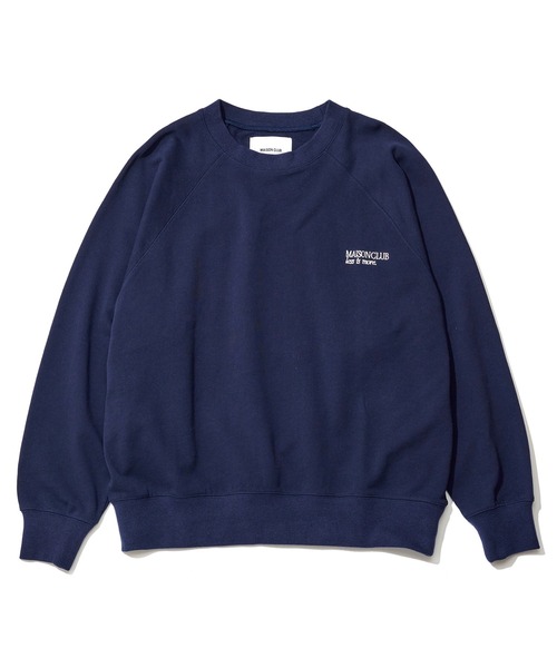 MAISON CLUB(メゾンクラブ)の「【MAISON CLUB】Embroidery Logo Sweater ~LESS IS MORE~ / ラグランスリーブロゴ刺繍スウェット KKP(スウェット・メンズ・ブラック/グレー/ネイビー・M/L)」の8枚目の写真
