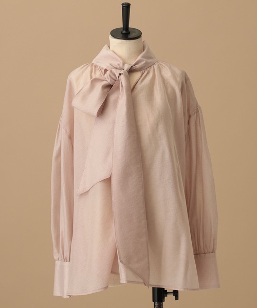 A part by(アパートバイ)の「【セレモニー】C*2WAYボウタイブラウス(シャツ/ブラウス・レディース・アイボリー/ライトブルー/ピンク系その他・FREE)」の5枚目の写真