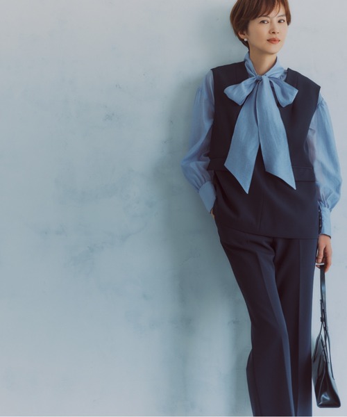 A part by(アパートバイ)の「【セレモニー】C*2WAYボウタイブラウス(シャツ/ブラウス・レディース・アイボリー/ライトブルー/ピンク系その他・FREE)」の17枚目の写真