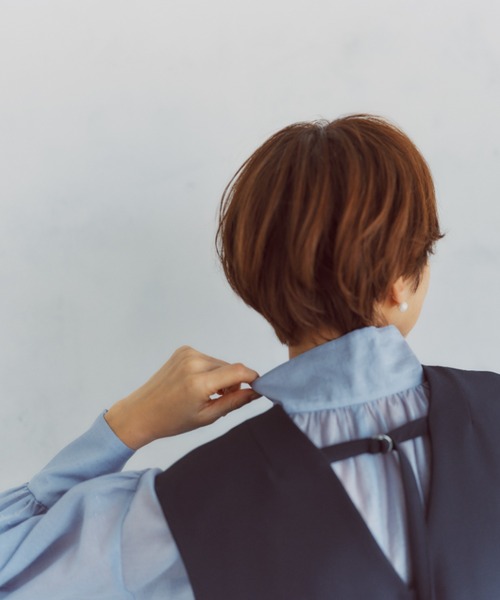 A part by(アパートバイ)の「【セレモニー】C*2WAYボウタイブラウス(シャツ/ブラウス・レディース・アイボリー/ライトブルー/ピンク系その他・FREE)」の18枚目の写真