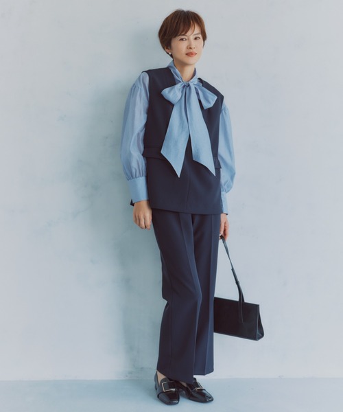 A part by(アパートバイ)の「【セレモニー】C*2WAYボウタイブラウス(シャツ/ブラウス・レディース・アイボリー/ライトブルー/ピンク系その他・FREE)」の19枚目の写真