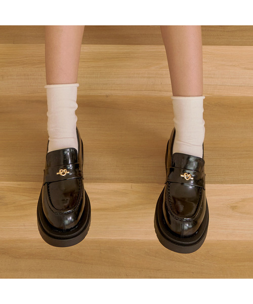 SHOEHI(シューハイ)の「アイブ ローファー L2526(3カラー)(ローファー・レディース・ブラック/アイボリー/ブラックミックス・23cm/23.5cm/24cm/24.5cm/25cm/22.5cm)」の3枚目の写真
