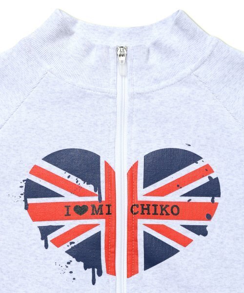 MICHIKO LONDON（ミチコ ロンドン）の「メルティングユニオンジャックジップアップホワイトメランジ（ナイロンジャケット・レディース・その他・SMALL/MEDIUM）」の3枚目の写真