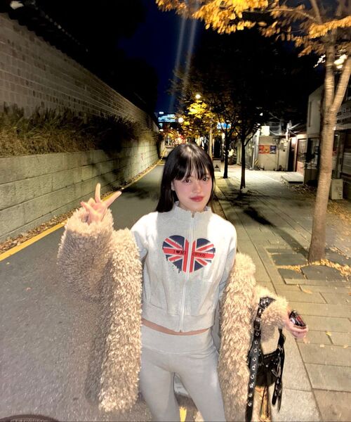 MICHIKO LONDON（ミチコ ロンドン）の「メルティングユニオンジャックジップアップホワイトメランジ（ナイロンジャケット・レディース・その他・SMALL/MEDIUM）」の7枚目の写真