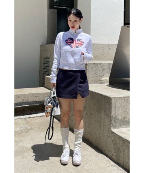 MICHIKO LONDON（ミチコ ロンドン）の「メルティングユニオンジャックジップアップホワイトメランジ（ナイロンジャケット・レディース・その他・SMALL/MEDIUM）」の15枚目の写真