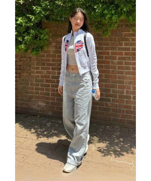 MICHIKO LONDON（ミチコ ロンドン）の「メルティングユニオンジャックジップアップホワイトメランジ（ナイロンジャケット・レディース・その他・SMALL/MEDIUM）」の16枚目の写真