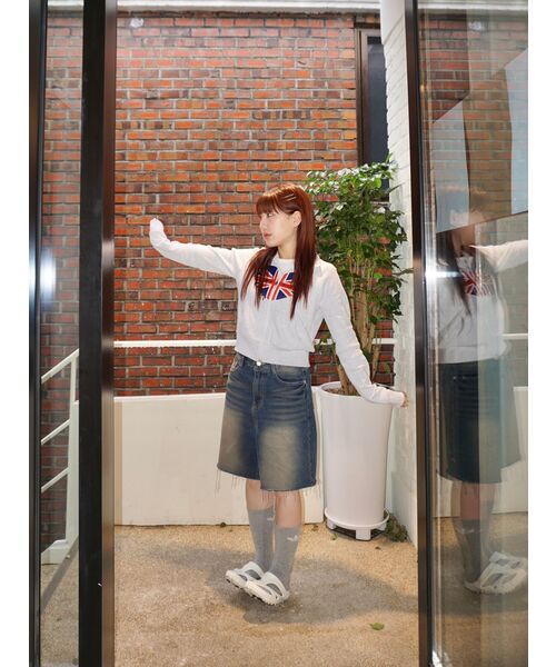MICHIKO LONDON（ミチコ ロンドン）の「メルティングユニオンジャックジップアップホワイトメランジ（ナイロンジャケット・レディース・その他・SMALL/MEDIUM）」の19枚目の写真