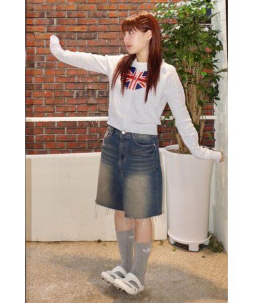 MICHIKO LONDON（ミチコ ロンドン）の「メルティングユニオンジャックジップアップホワイトメランジ（ナイロンジャケット・レディース・その他・SMALL/MEDIUM）」の21枚目の写真