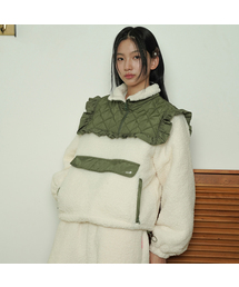 SWEET BITTER（スイートビター）の「[Women's] Ruffle Fleece Jacket_Khaki（その他アウター・レディース）」