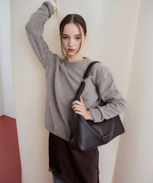 CHRISTINE PROJECT（クリスティンプロジェクト）の「FLOW HOBO BAG MEDIUM(MELTED CHOCO)（ショルダーバッグ）」