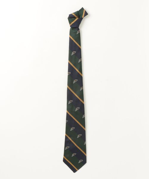 POLO RALPH LAUREN(ポロ ラルフ ローレン)の「ヴィンテージインスパイアード ストライプド シルク ロゴ ネクタイ(ネクタイ・メンズ・グリーン・ONE)」の5枚目の写真
