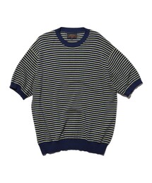 Knit Tee Dot Pattern Jacquard