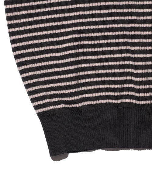 BEAMS PLUS（ビームスプラス）の「Knit Tee Dot Pattern Jacquard（Tシャツ/カットソー・メンズ・ブラウン/ネイビー/チャコールグレー・MEDIUM/LARGE/SMALL/X-LARGE）」の10枚目の写真