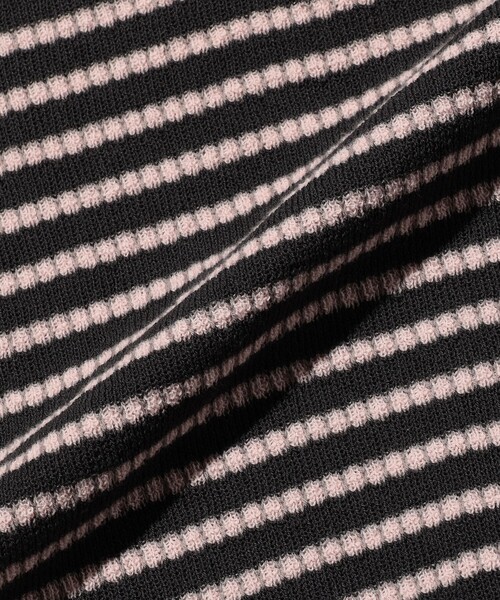 BEAMS PLUS（ビームスプラス）の「Knit Tee Dot Pattern Jacquard（Tシャツ/カットソー・メンズ・ブラウン/ネイビー/チャコールグレー・MEDIUM/LARGE/SMALL/X-LARGE）」の12枚目の写真