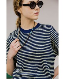 BEAMS PLUS | Knit Tee Dot Pattern Jacquard(Tシャツ/カットソー)
