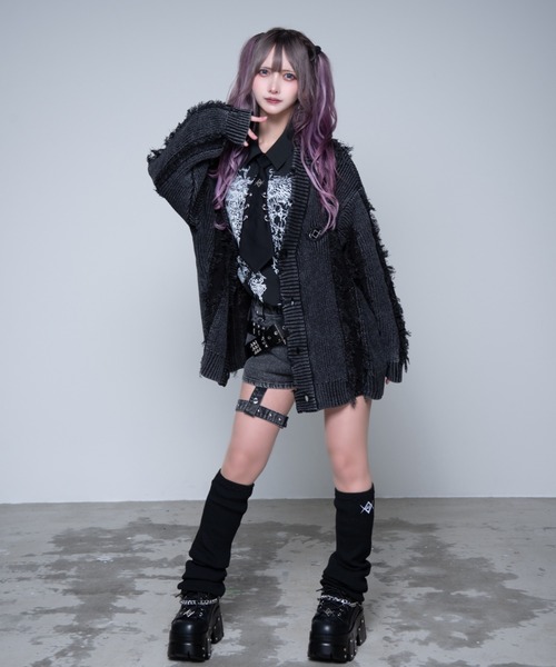 REFLEM/レフレム』フリンジニットカーディガン（カーディガン/ボレロ