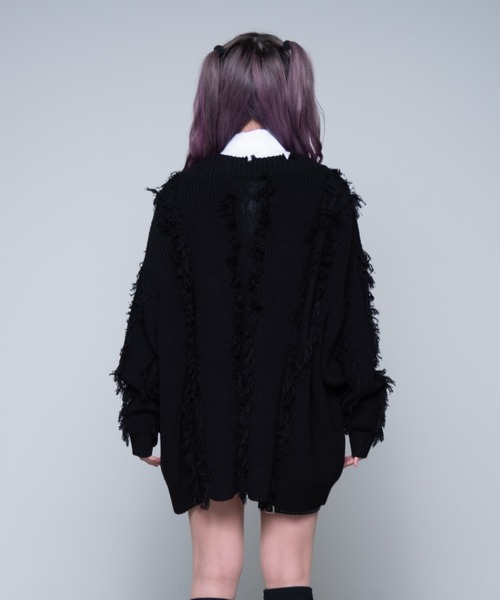 REFLEM/レフレム』フリンジニットカーディガン（カーディガン/ボレロ