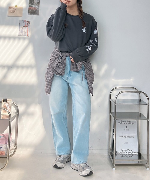 AS KNOW AS plus(アズノゥアズプラス)の「○キャラクターデザインスウェットプルオーバー(おばけ・うさぎ・ハンバーガー)(スウェット・レディース・スミクロ/オートミール/ネイビー/アイボリー/ピンク系/ベージュ系/グレー系・FREE)」の18枚目の写真