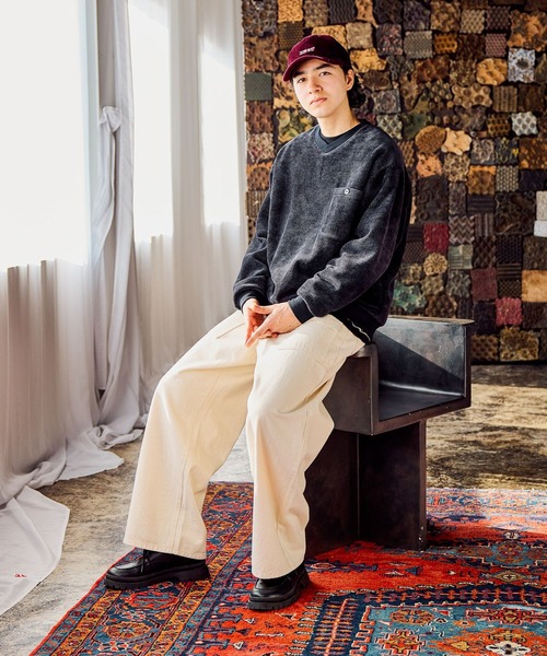 niko and...(ニコアンド)の「カットモールVネックプルオーバー(Tシャツ/カットソー・メンズ・チャコール/ネイビー/アイボリー・LARGE/MEDIUM)」の4枚目の写真