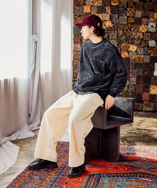 niko and...(ニコアンド)の「カットモールVネックプルオーバー(Tシャツ/カットソー・メンズ・チャコール/ネイビー/アイボリー・LARGE/MEDIUM)」の6枚目の写真