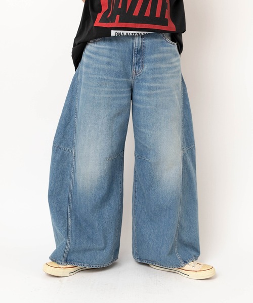 RNA(アールエヌエー)の「R4435 ダイナミックバギー(デニムパンツ・レディース・レオパード/ライトインディゴブルー・MEDIUM)」の16枚目の写真