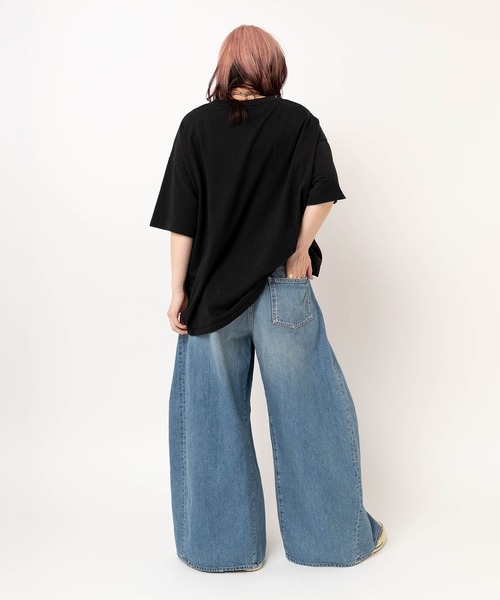 RNA(アールエヌエー)の「R4435 ダイナミックバギー(デニムパンツ・レディース・レオパード/ライトインディゴブルー・MEDIUM)」の5枚目の写真