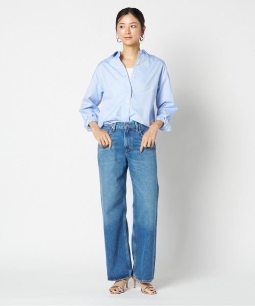 HELIOPOLE(エリオポール)の「the EDITOR SHIRT(シャツ/ブラウス・レディース・サックスブルー/ホワイト/ピンク・38)」の13枚目の写真