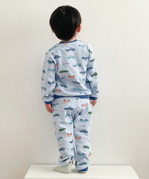 apres les cours（アプレレクール）の「恐竜・車柄パジャマ（ルームウェア/パジャマ・キッズ・サックスブルー/アイボリー・130/120/110/100/90/80）」の9枚目の写真
