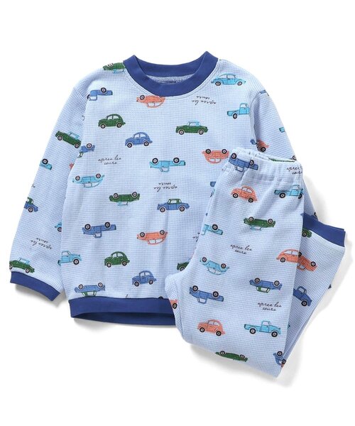 apres les cours（アプレレクール）の「恐竜・車柄パジャマ（ルームウェア/パジャマ・キッズ・サックスブルー/アイボリー・130/120/110/100/90/80）」の16枚目の写真