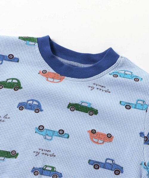 apres les cours（アプレレクール）の「恐竜・車柄パジャマ（ルームウェア/パジャマ・キッズ・サックスブルー/アイボリー・130/120/110/100/90/80）」の21枚目の写真