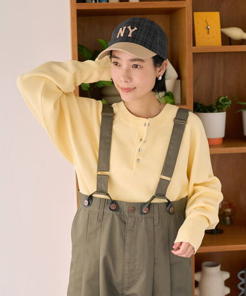 FREAK'S STORE（フリークスストア）の「RED KAP × FREAK'S STORE/レッドキャップ 別注 サスペンダー付き ビッグ 2タック ツイルパンツ＜セットアップ対応＞（チノパンツ・レディース・ベージュ/オリーブ/ブラック・ﾌﾘ-）」の10枚目の写真