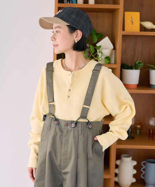 FREAK'S STORE（フリークスストア）の「RED KAP × FREAK'S STORE/レッドキャップ 別注 サスペンダー付き ビッグ 2タック ツイルパンツ＜セットアップ対応＞（チノパンツ・レディース・ベージュ/オリーブ/ブラック・ﾌﾘ-）」の12枚目の写真