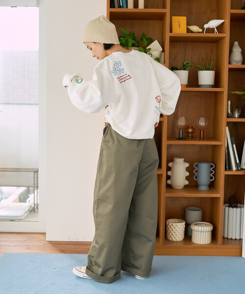 FREAK'S STORE（フリークスストア）の「RED KAP × FREAK'S STORE/レッドキャップ 別注 サスペンダー付き ビッグ 2タック ツイルパンツ＜セットアップ対応＞（チノパンツ・レディース・ベージュ/オリーブ/ブラック・ﾌﾘ-）」の18枚目の写真
