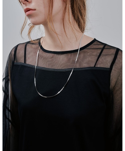 Julep（ジュレップ）の「Tulle Tops（シャツ/ブラウス・レディース・オフホワイト/グレー/ブラック・FREE）」の9枚目の写真