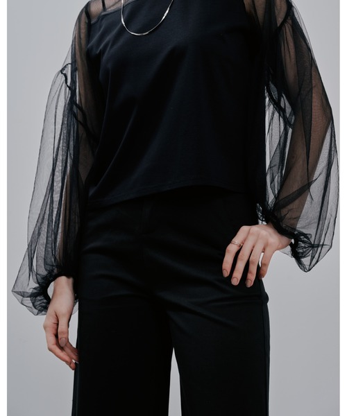 Julep（ジュレップ）の「Tulle Tops（シャツ/ブラウス・レディース・オフホワイト/グレー/ブラック・FREE）」の10枚目の写真