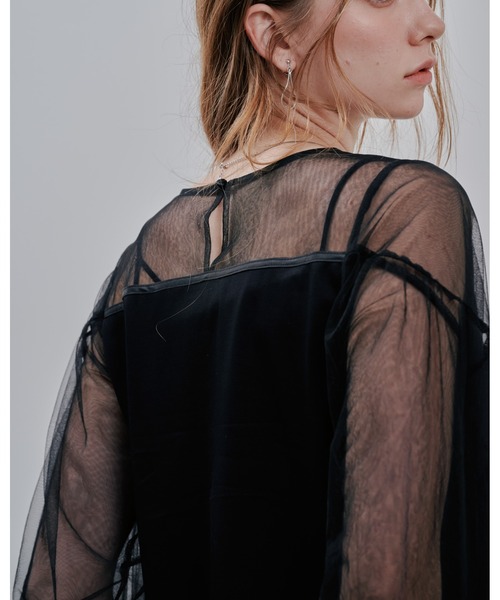 Julep（ジュレップ）の「Tulle Tops（シャツ/ブラウス・レディース・オフホワイト/グレー/ブラック・FREE）」の11枚目の写真