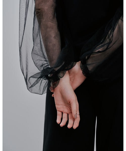 Julep（ジュレップ）の「Tulle Tops（シャツ/ブラウス・レディース・オフホワイト/グレー/ブラック・FREE）」の12枚目の写真