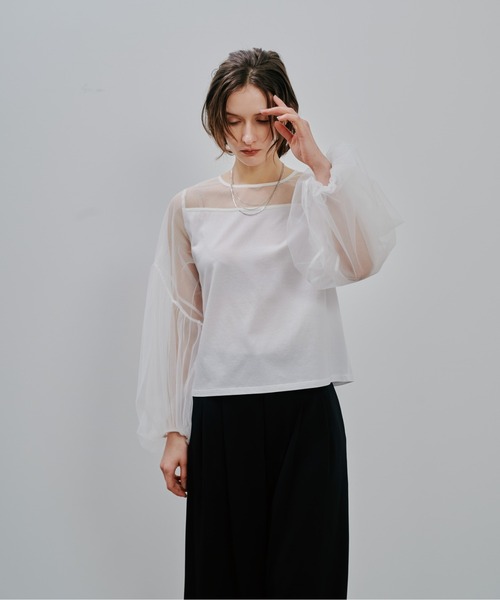 Julep（ジュレップ）の「Tulle Tops（シャツ/ブラウス・レディース・オフホワイト/グレー/ブラック・FREE）」の15枚目の写真