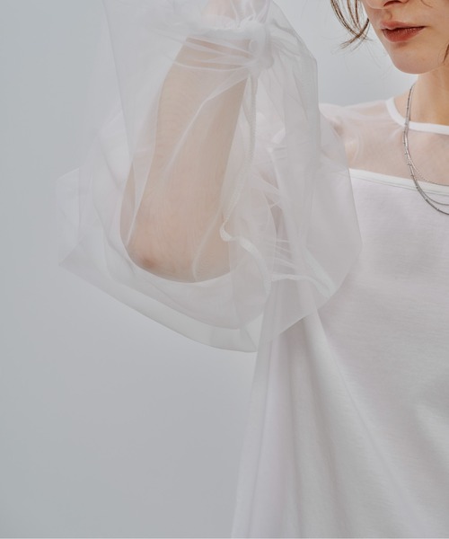 Julep（ジュレップ）の「Tulle Tops（シャツ/ブラウス・レディース・オフホワイト/グレー/ブラック・FREE）」の18枚目の写真